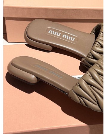 Шлепанцы MIU MIU