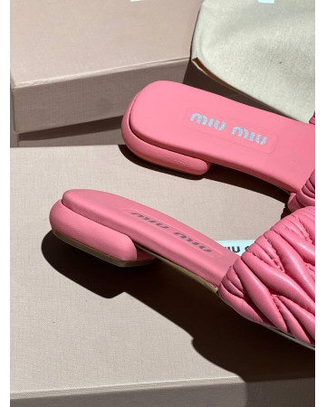 Шлепанцы MIU MIU