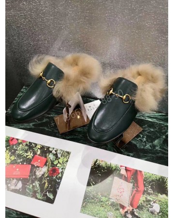 Мюли Gucci с мехом