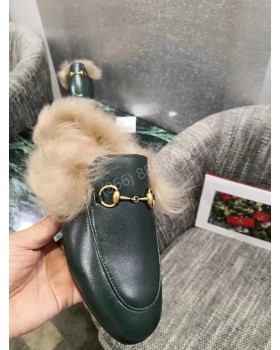 Мюли Gucci с мехом