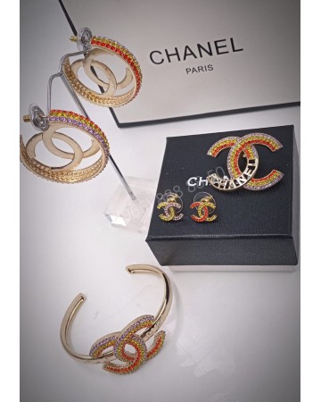 Серьги CHANEL большие