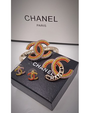 Серьги пусеты CHANEL