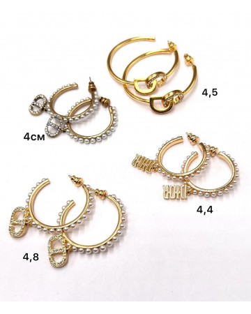 Серьги Dior 4,5 см