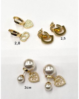 Серьги Dior 2,8 см