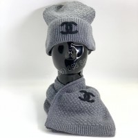 Комплект CHANEL (шапка + шарф)