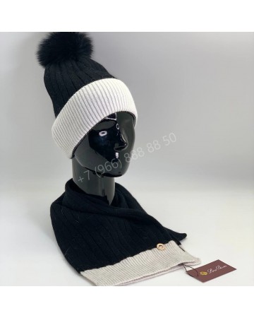 Комплект Loro Piana (шапка + шарф)