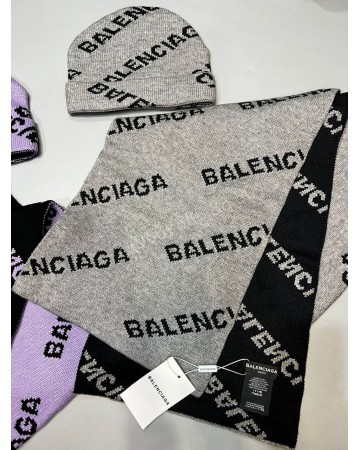 Комплект Balenciaga (шапка + шарф)