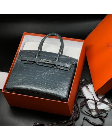 Сумка Hermes из кожи крокодила 30 см