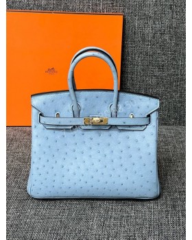 Сумка Hermes из кожи страуса 25 см