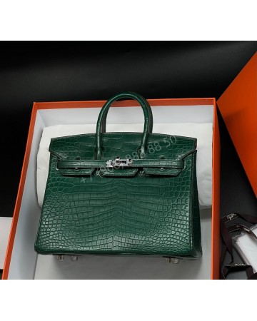 Сумка Hermes из кожи крокодила 25 см