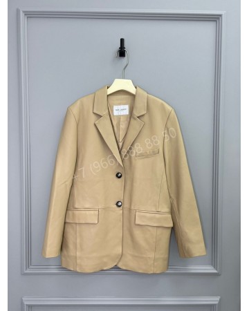Кожаный пиджак Yves Saint Laurent