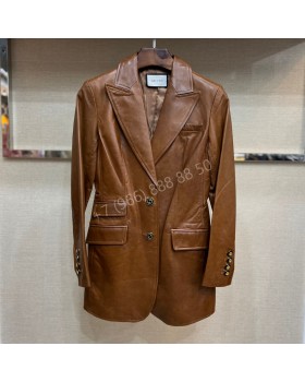 Кожаный пиджак Gucci