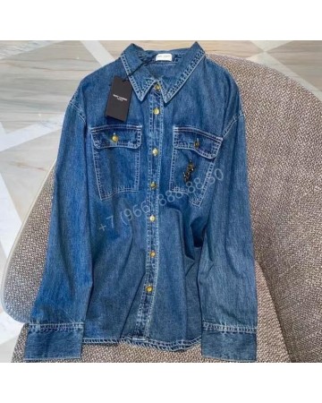 Джинсовая рубашка Yves Saint Laurent