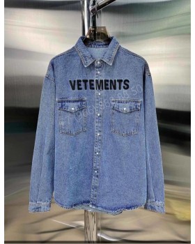 Джинсовая рубашка Vetements