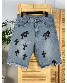 Джинсовые шорты Chrome Hearts