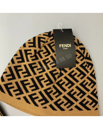 Комплект Fendi (шапка + шарф)