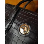 Деловая сумка Stefano Ricci из кожи крокодила