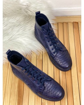Ботинки Zilli с кожей питона-foto2
