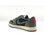 Кеды Nike Travis Scott & Fragment & Air Jordan 1 Low OG Black Olive