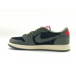 Кеды Nike Travis Scott & Fragment & Air Jordan 1 Low OG Black Olive