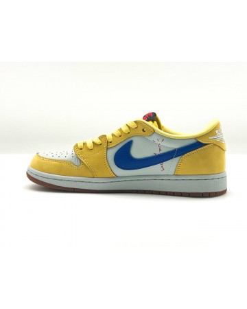 Кеды Nike Travis Scott & Air Jordan 1 Low " Canary"