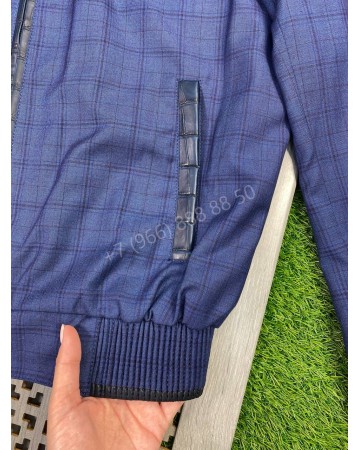 Куртка Billionaire со вставками из кожи крокодила