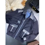 Кашемировая куртка Stefano Ricci со вставками из натуральной кожи крокодила