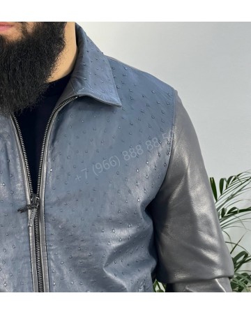 Кожаная куртка Stefano Ricci из кожи страуса