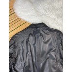 Кожаная куртка Stefano Ricci со вставками из кожи страуса