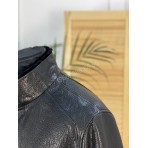 Кожаная куртка Prada с мехом