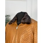 Куртка Billionaire из кожи страуса