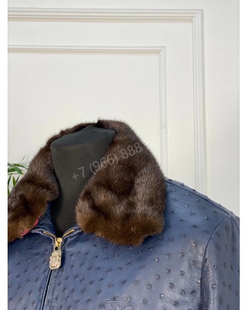 Куртка Billionaire из кожи страуса