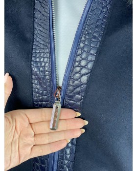 Кашемировая куртка Stefano Ricci со вставками из кожи крокодила-foto2