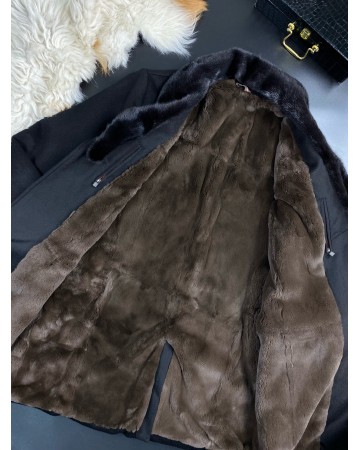 Кашемировое пальто Loro Piana с мехом внутри