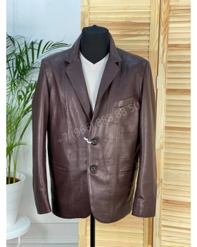 Кожаный пиджак Brunello Cucinelli