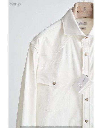 Рубашка Brunello Cucinelli из микровельвета