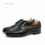 Туфли дерби Brioni из кожи крокодила