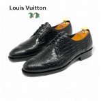 Туфли дерби Louis Vuitton из кожи крокодила