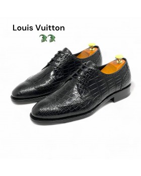 Туфли дерби Louis Vuitton из кожи крокодила