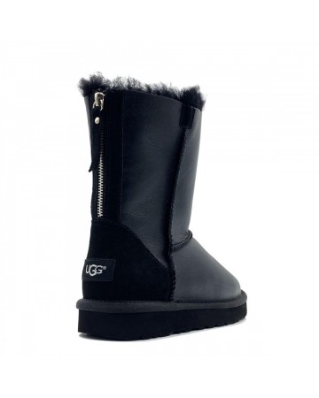 Ugg classic short clearance metallic black