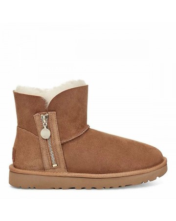 Угги UGG Bailey Zip Mini Chestnut