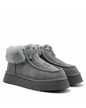 Угги UGG Funkette Platform Boots Grey