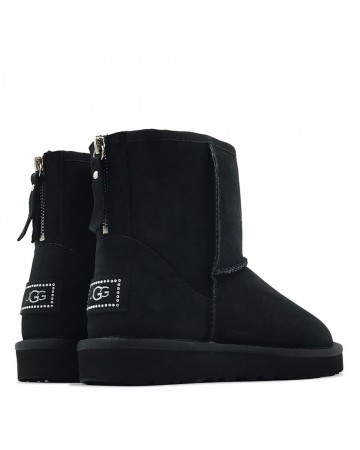 Угги UGG Classic Mini Zip II Black