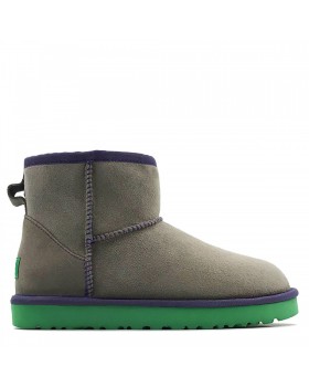 Угги UGG Classic Mini II Grey-Aqua