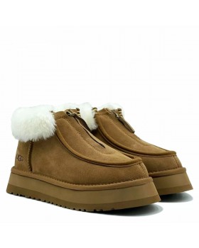 Угги UGG Funkette Platform Boots Chestnut