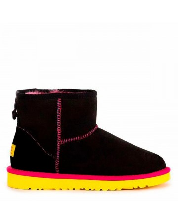 Угги UGG Classic Mini II Black-Yellow